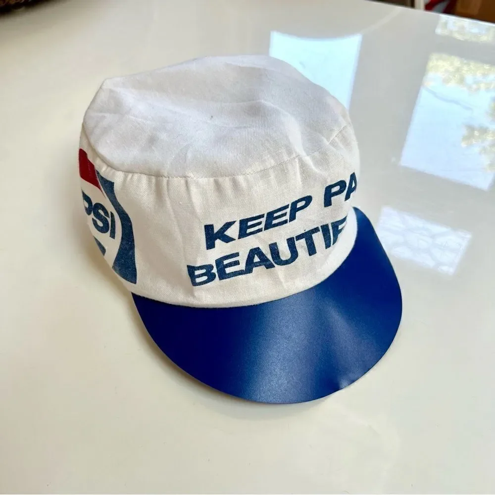 Vintage 80s 90s Keep Pennsylvania Beautiful Pepsi Painters Cap Hat